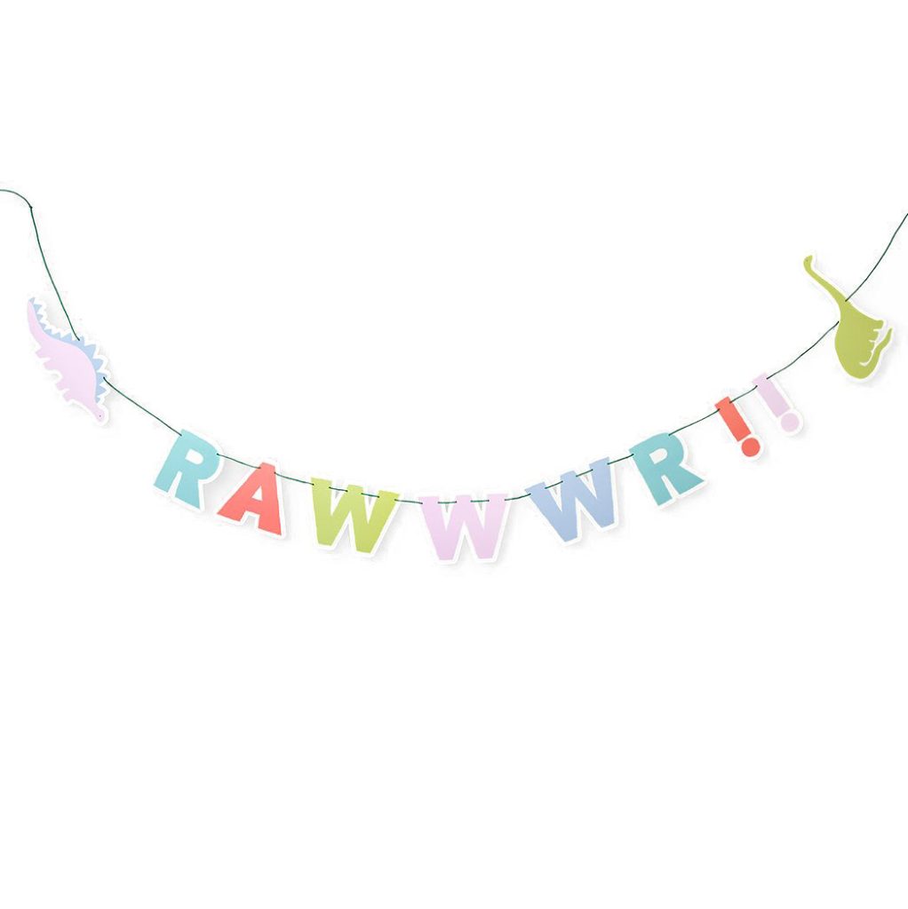 Pastel Dinosaur Party Banner