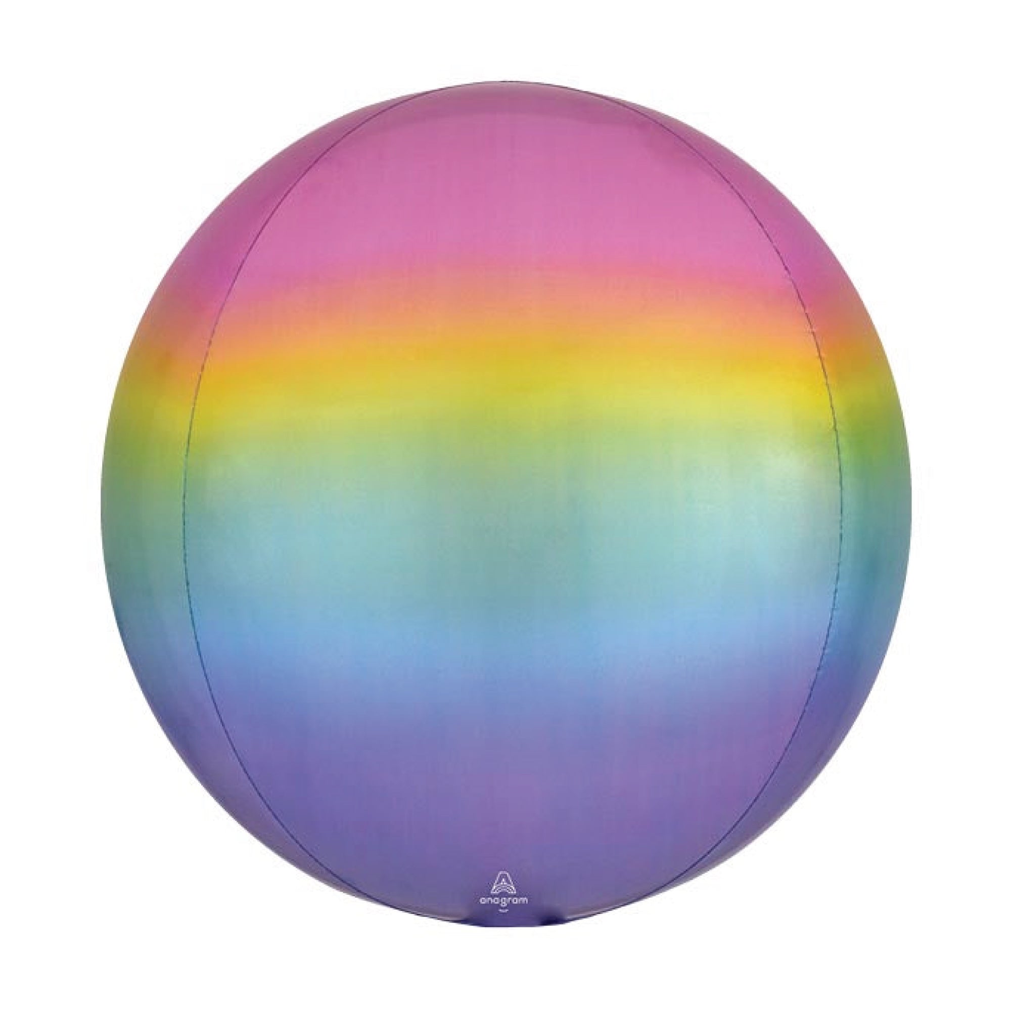 Pastel Rainbow Ombre Orbz Balloon 15in