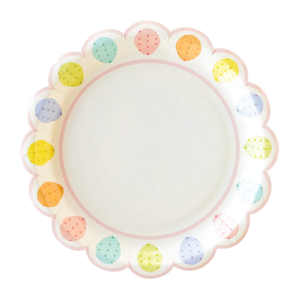 Pastel Speckled Egg Lunch Plates 8ct