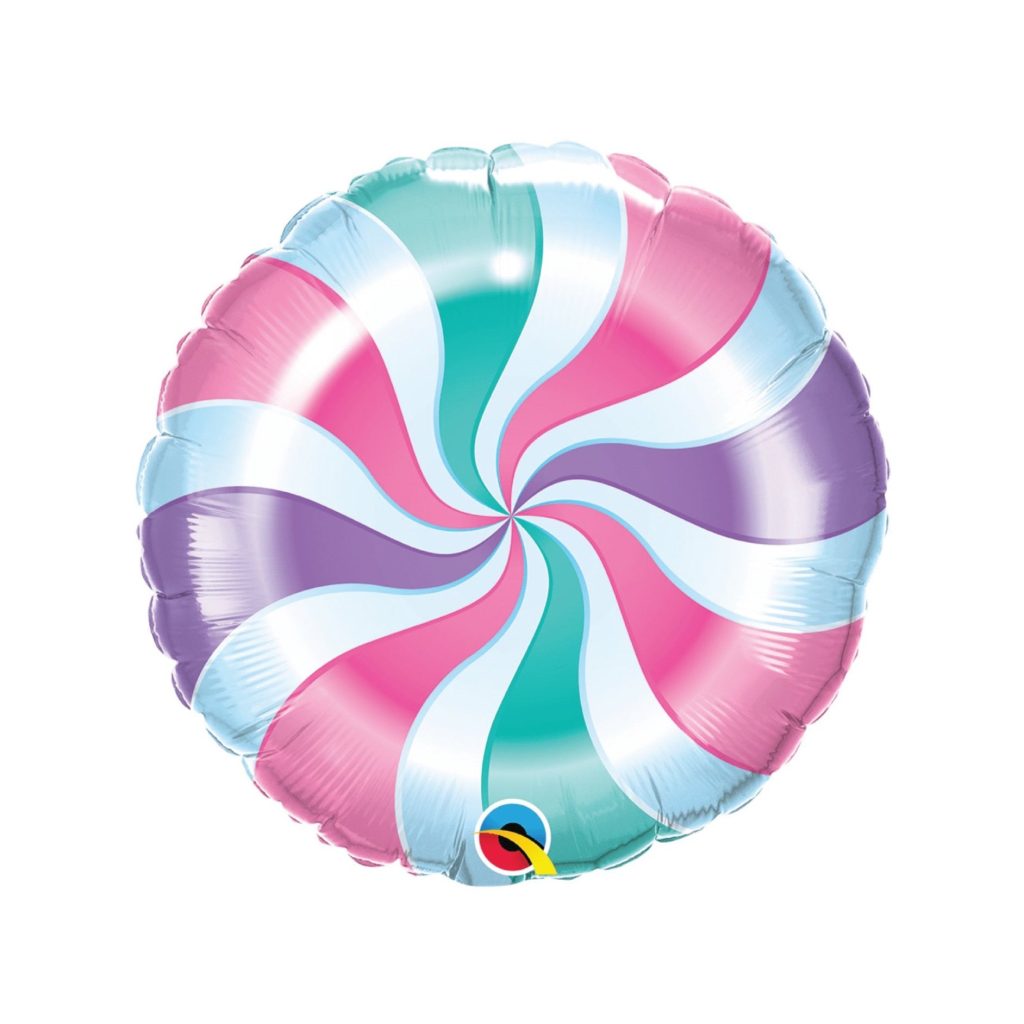 Pastel Candy Swirl Balloon 18″