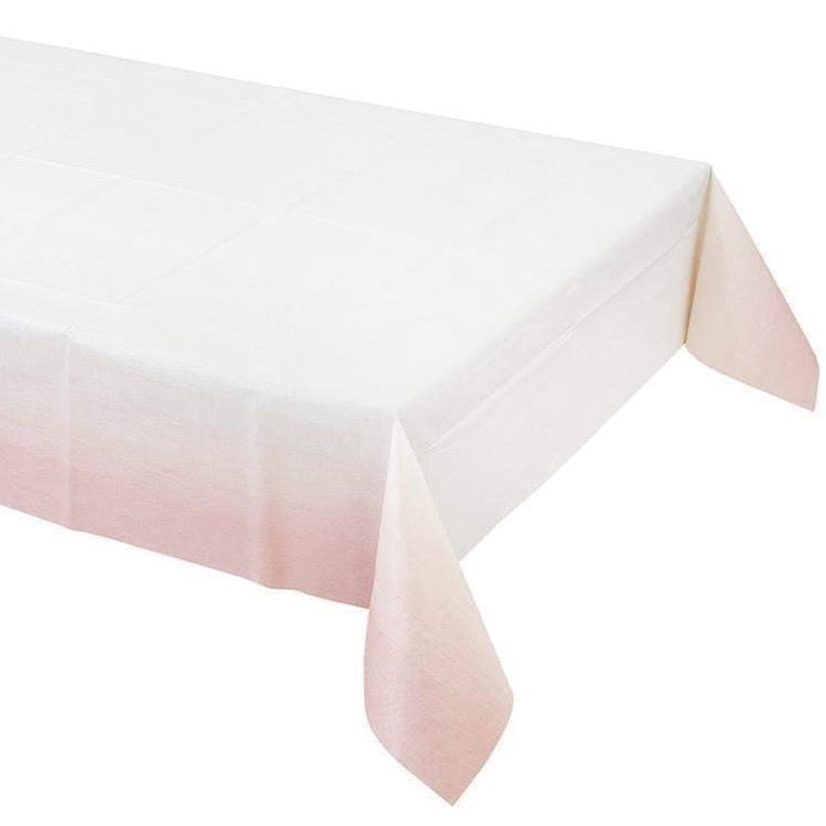 Pastel Pink Paper Table Cover