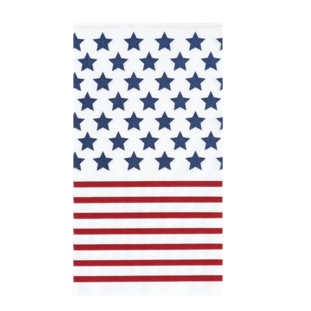 Patriotic Star And Stripes Guest Towels 16ct