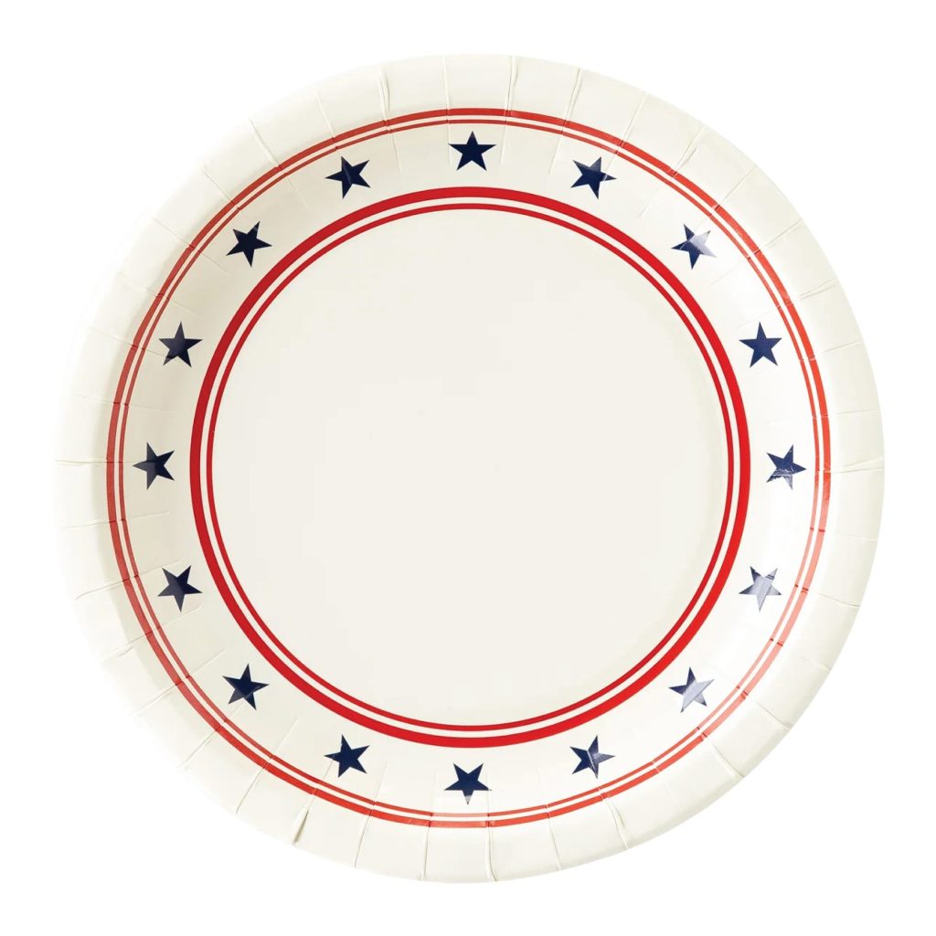 Patriotic Stars And Stripes Lunch Plates 8ct