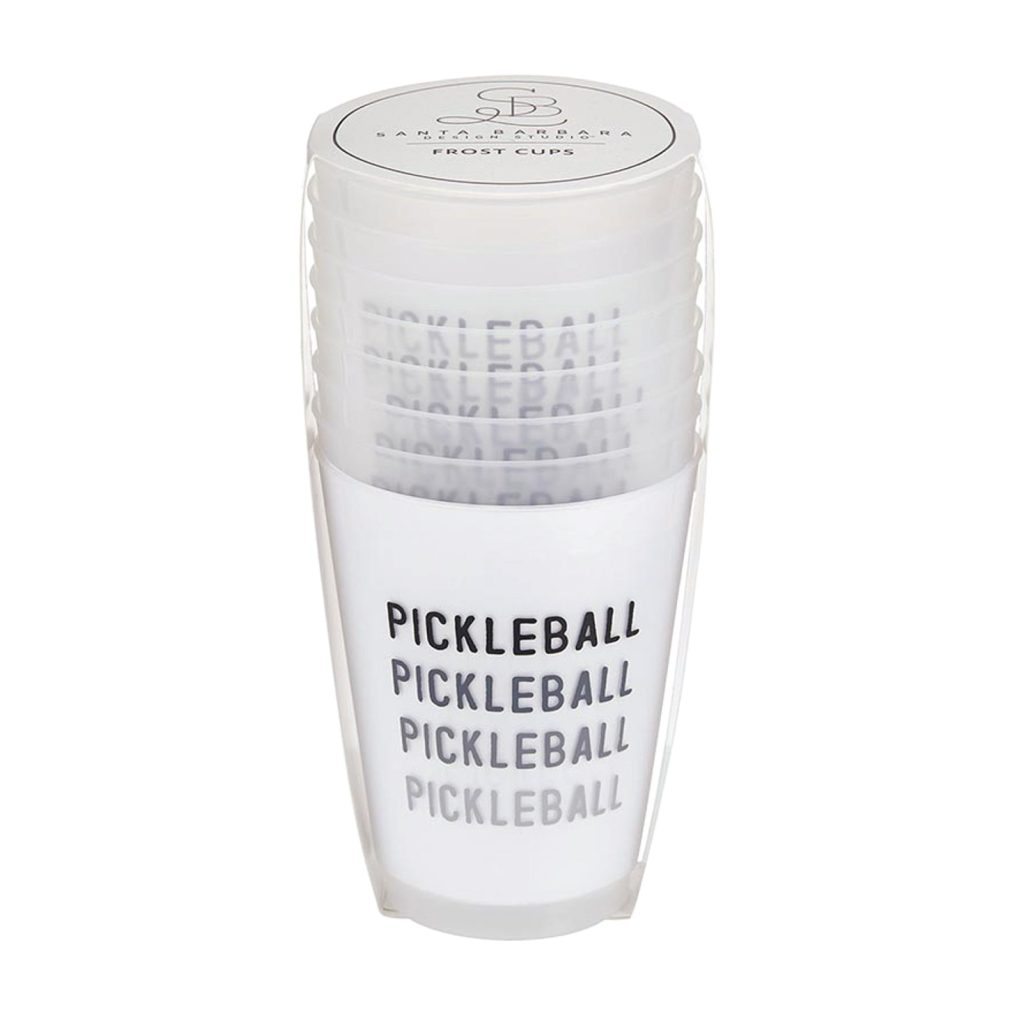 Pickleball Frosted Plastic Cups 8ct