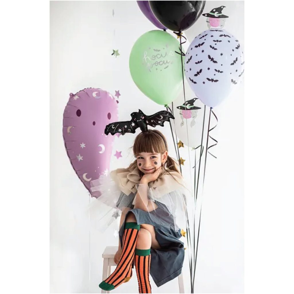 Small Halloween Black Bat Balloon 14in