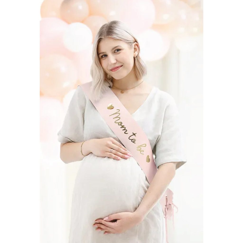 Pink Mom-to-Be Sash