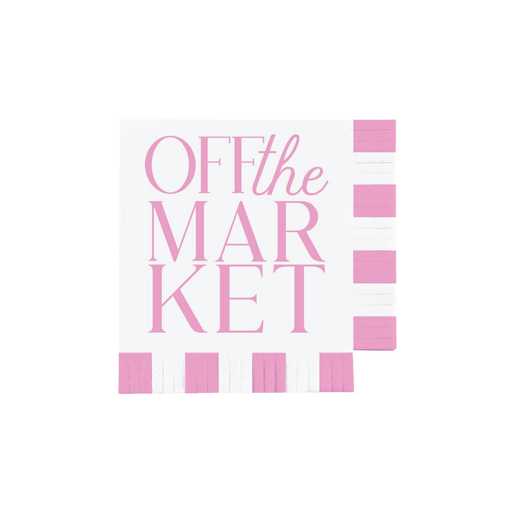 Pink Off The Market Dessert Napkins 16ct