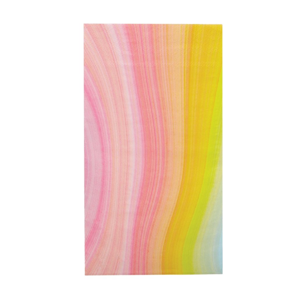 Pink & Yellow Ombre Swirl Guest Towels 16ct