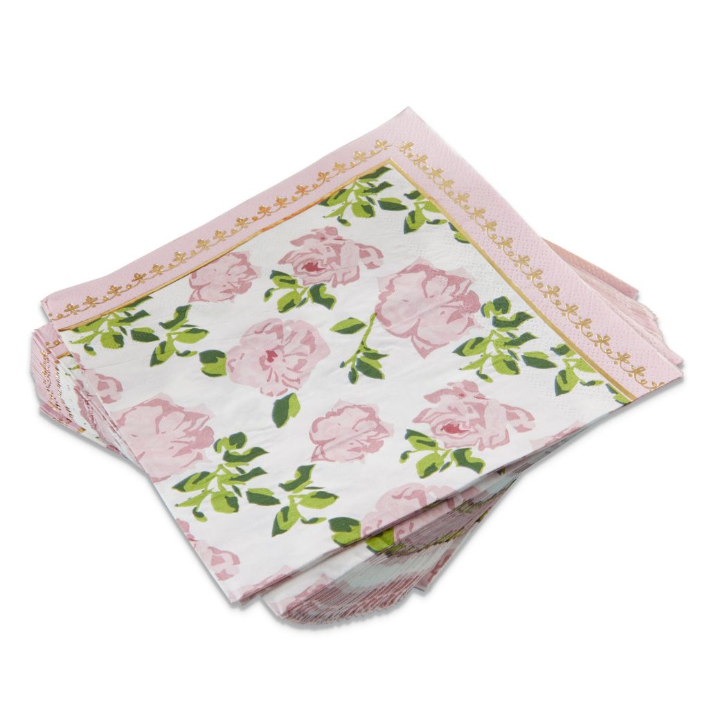 Pink Floral Tea Time Lunch Napkins 30ct