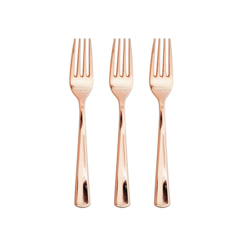 Rose Gold Premium Forks 24ct