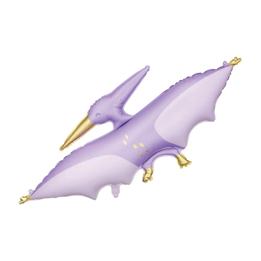 Purple Pterodactyl Foil Balloon 45in