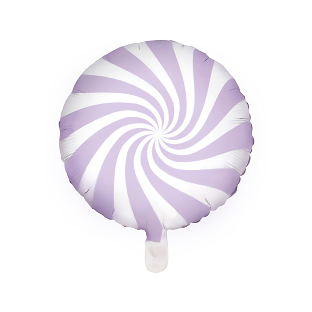 Purple Swirly Lollipop Foil Balloon 14in