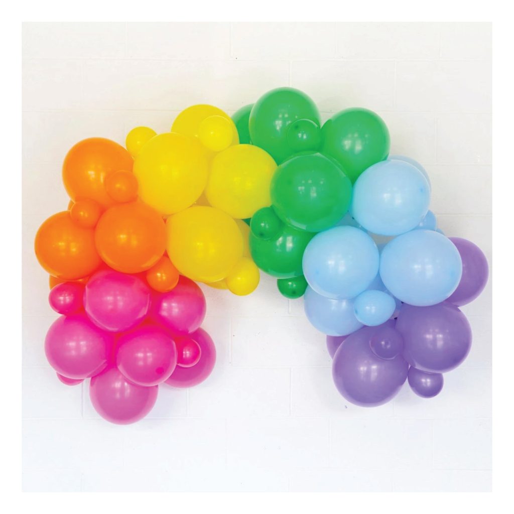 Rainbow Balloon Arch Kit 60ct