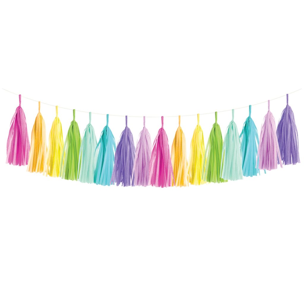 Rainbow Tassel Garland Kit