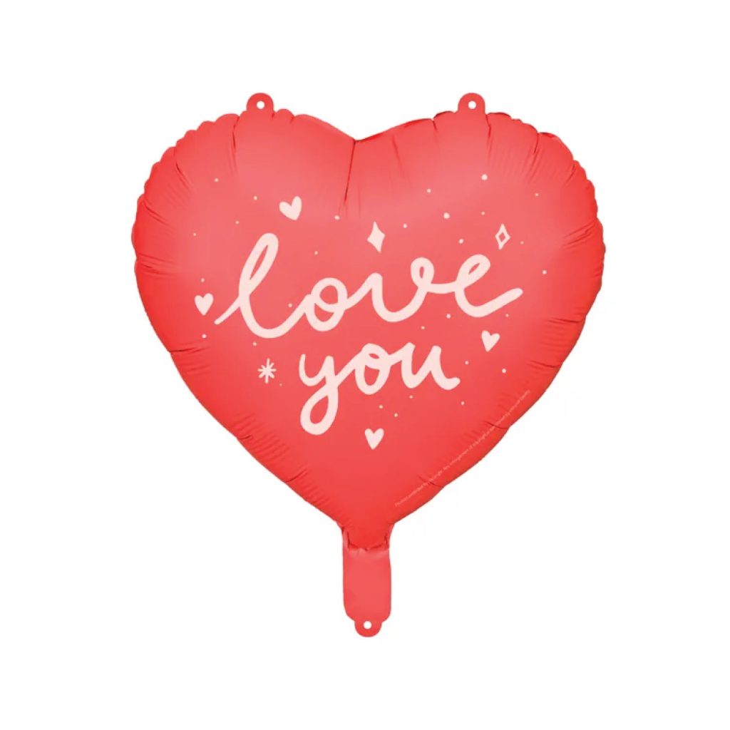 Red Love You Heart Balloon 14in