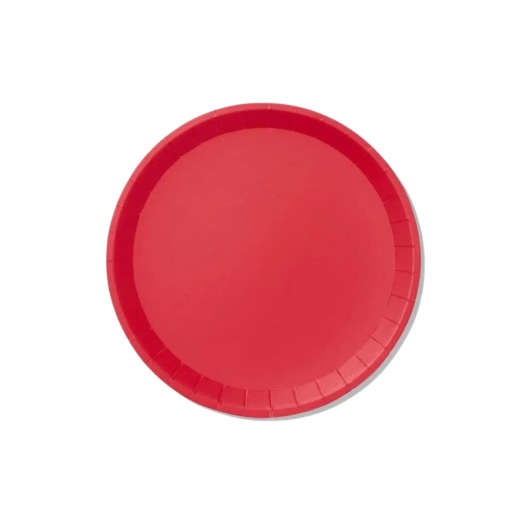 Red Paper Dessert Plates 10ct