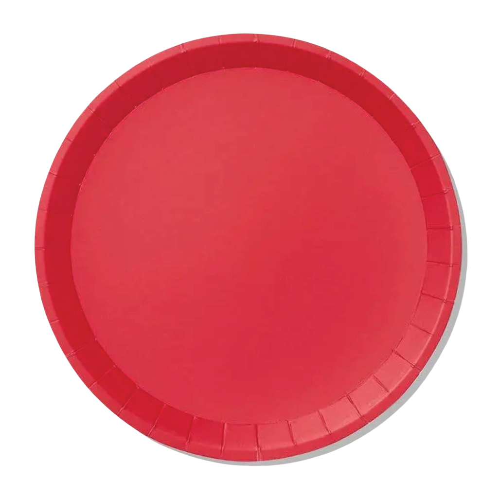 Red Paper Lunch Plates 10ct