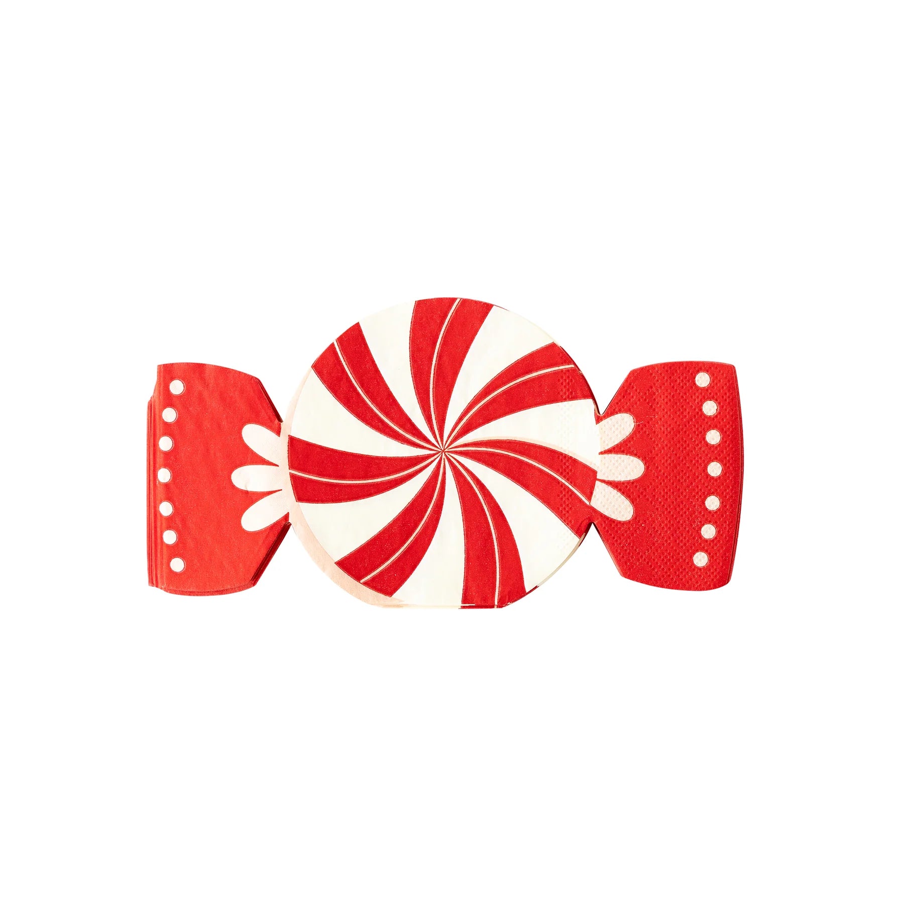 Red Peppermint Candy Paper Napkins 24ct