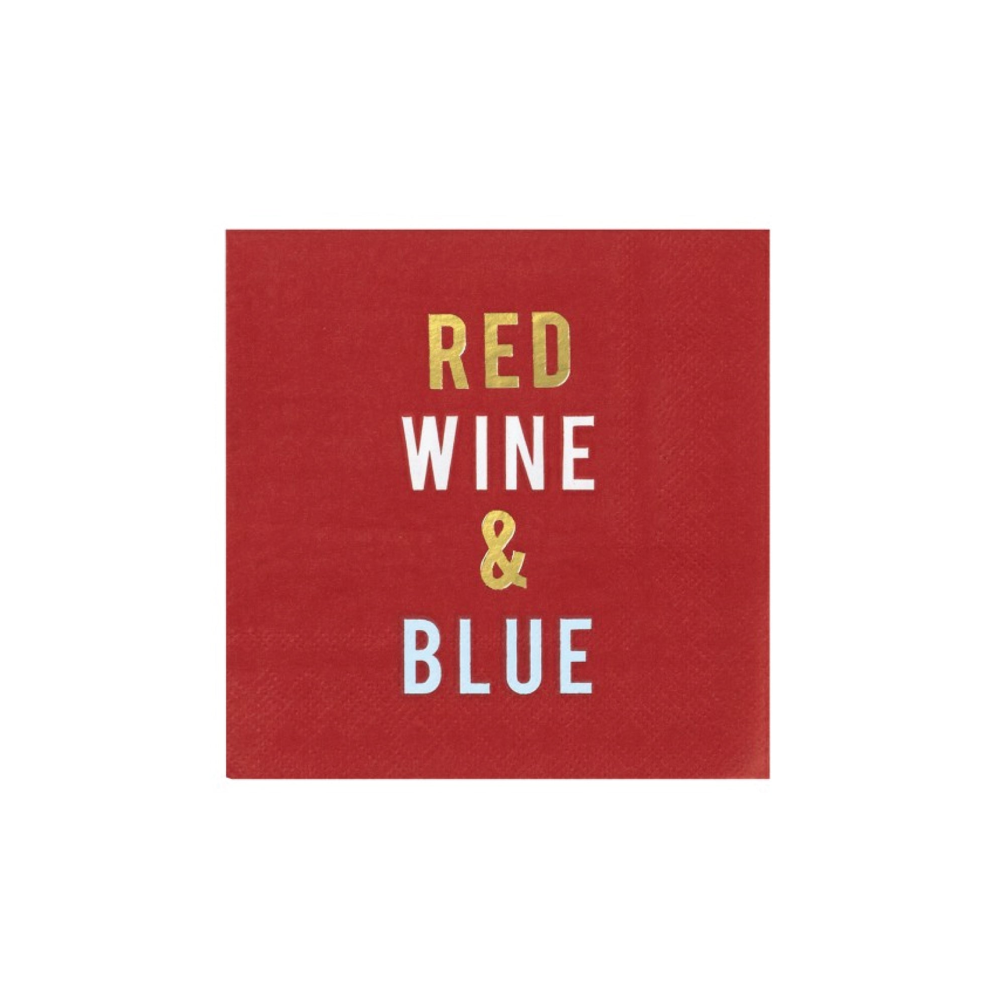 Red, Wine, And Blue Dessert Napkins 20ct