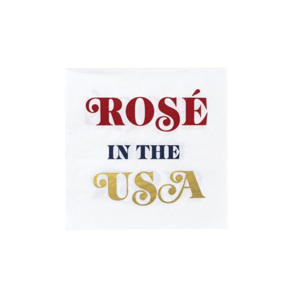 Rosé In The USA Dessert Napkins 20ct