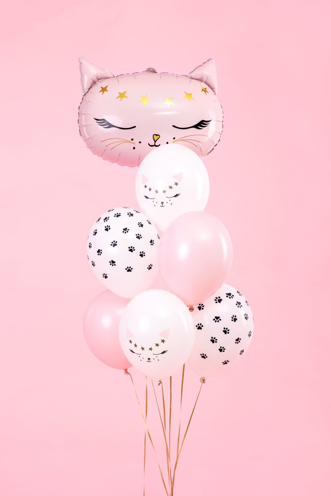 Kitty Cat Balloon Bouquet 6ct