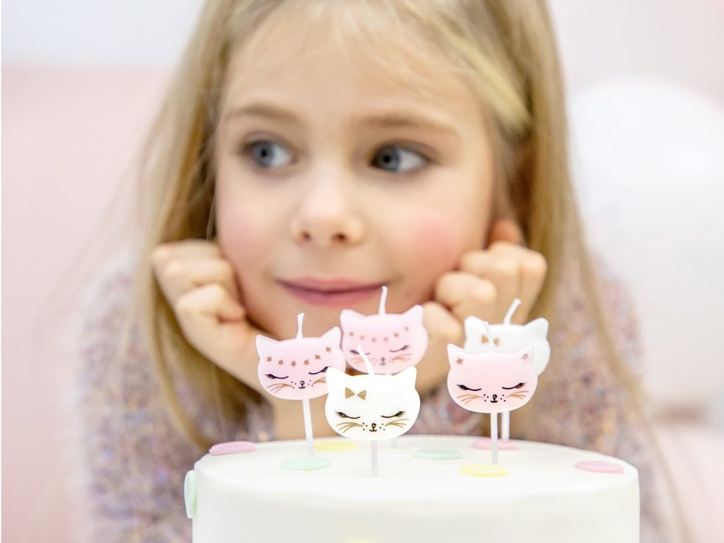 Kitty Cat Birthday Candles