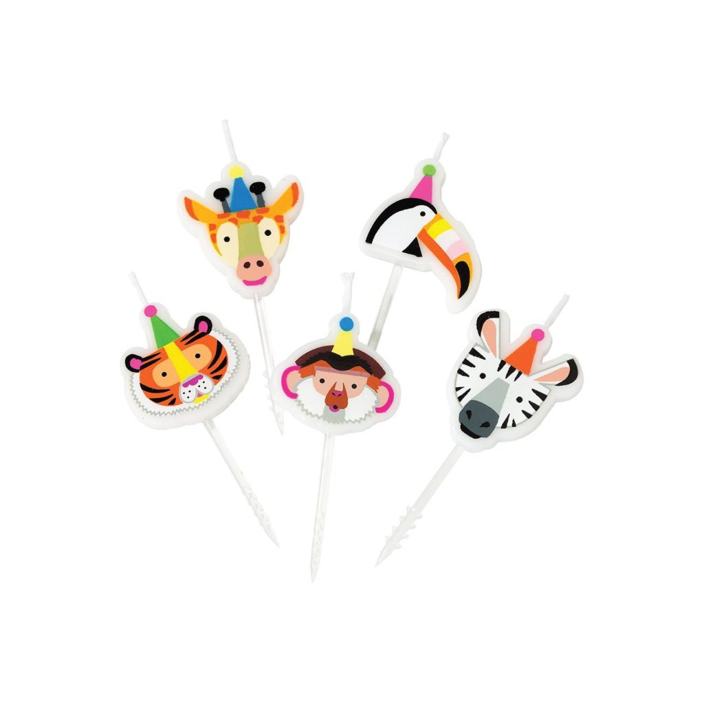 Safari Party Animals Birthday Candles