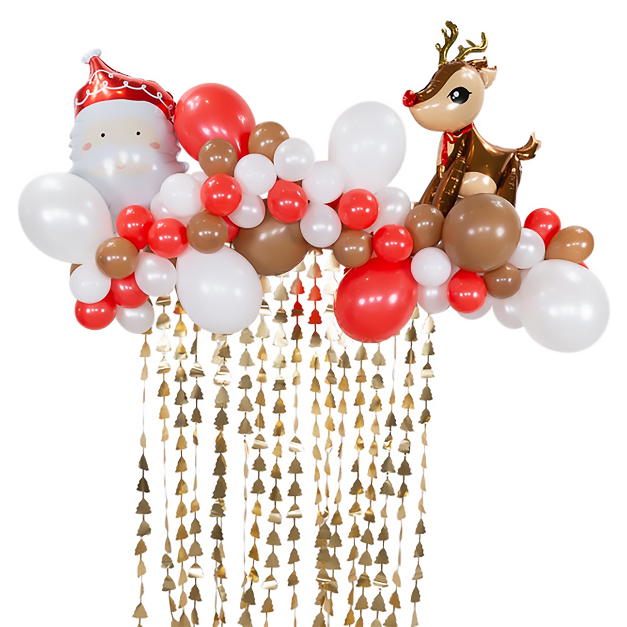 Santa & Reindeer Christmas Balloon Garland Kit 6ft