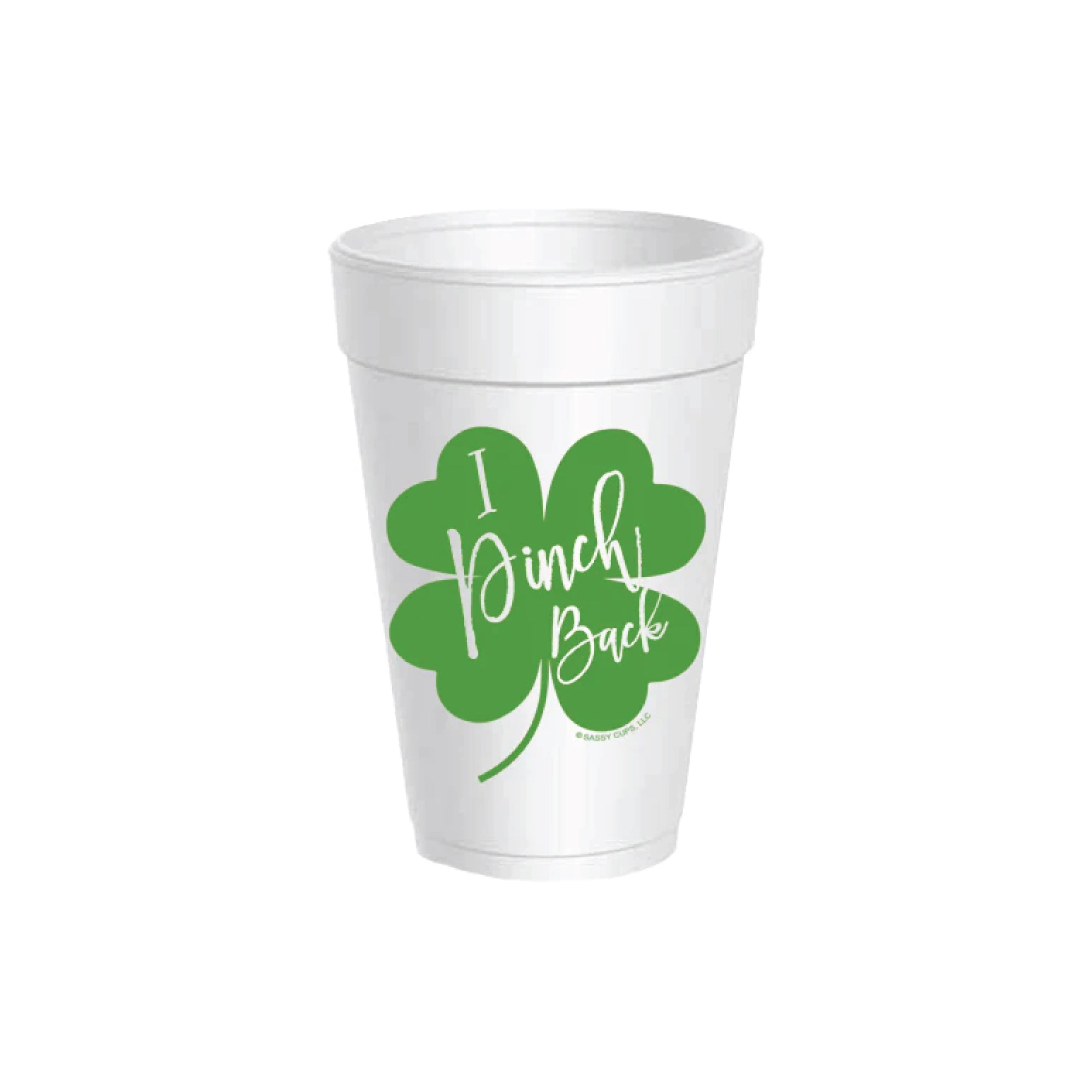 I Pinch Back Styrofoam Cups With Lids 10ct