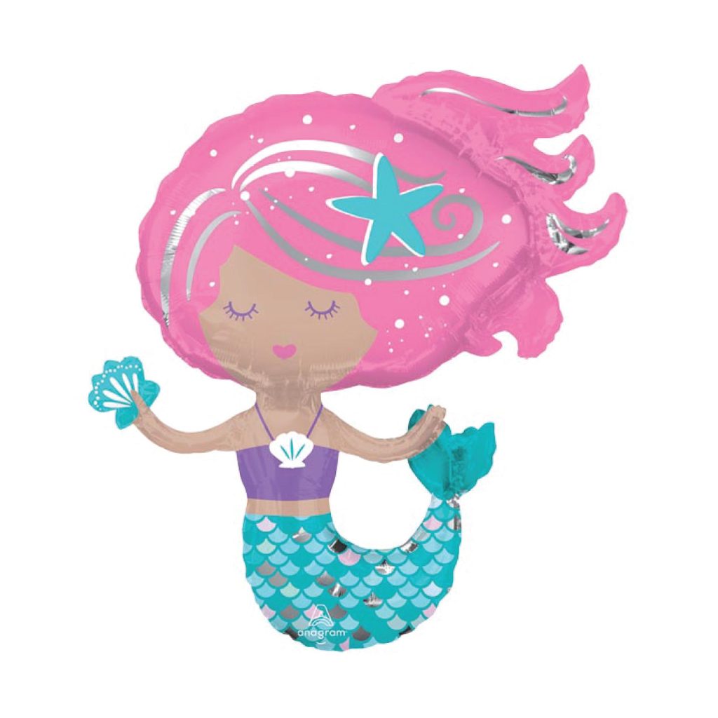 Shimmering Mermaid Foil Balloon 30in