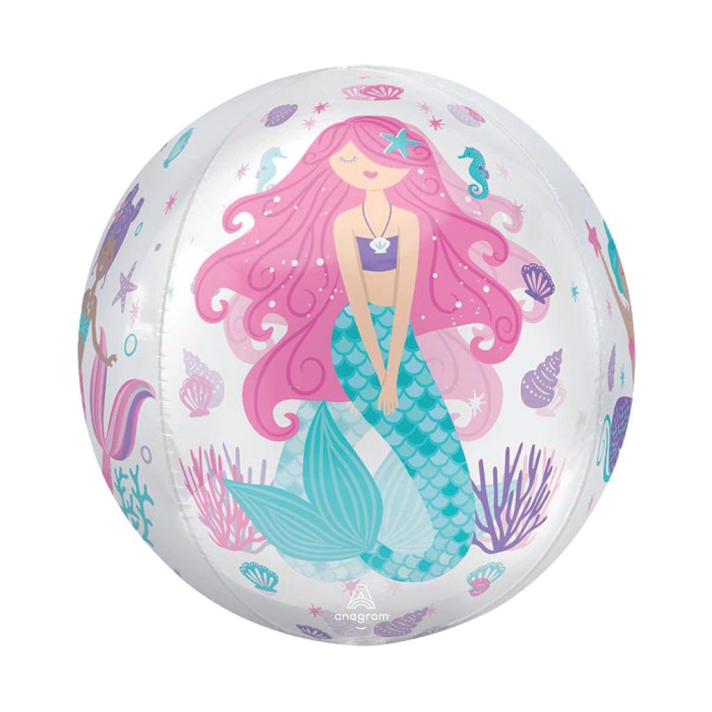 Shimmering Mermaid Orbz Balloon 15in