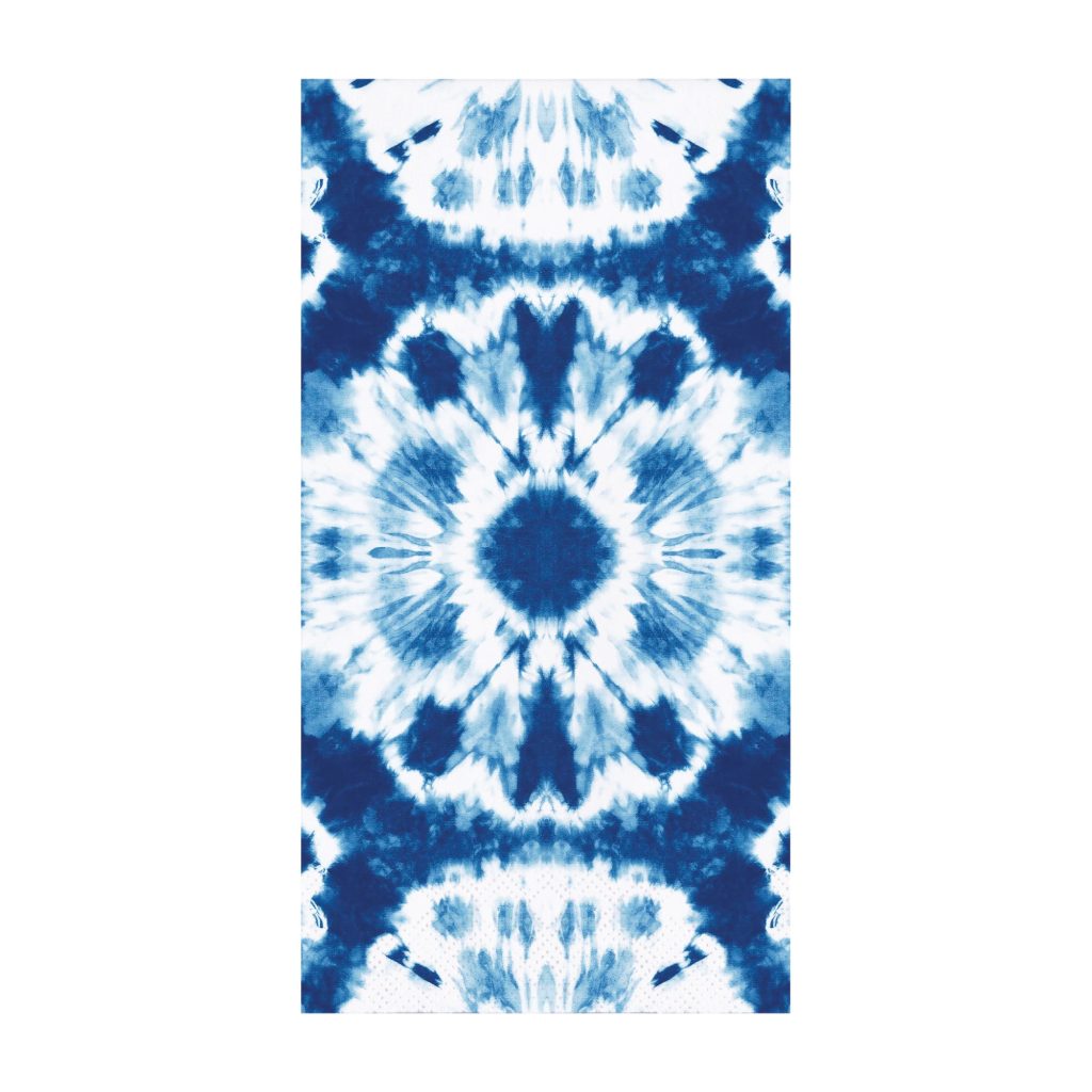 Shibori Blue & White Tie-Dye Guest Towels 16ct