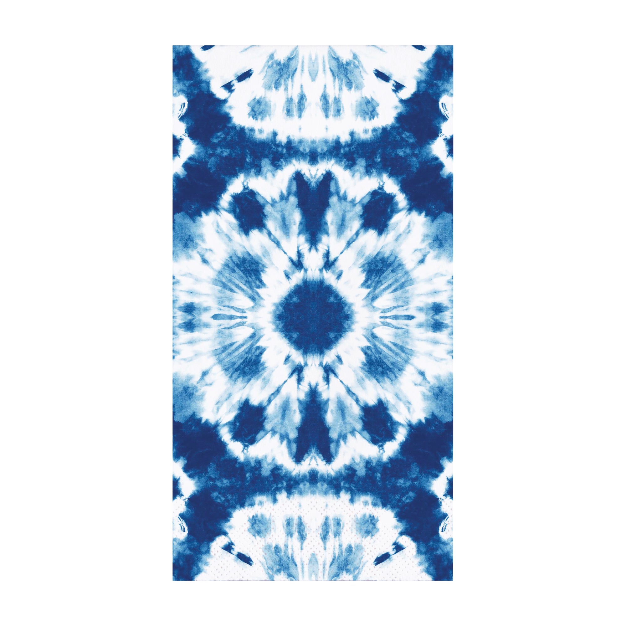 Shibori Blue & White Tie-Dye Guest Towels 16ct