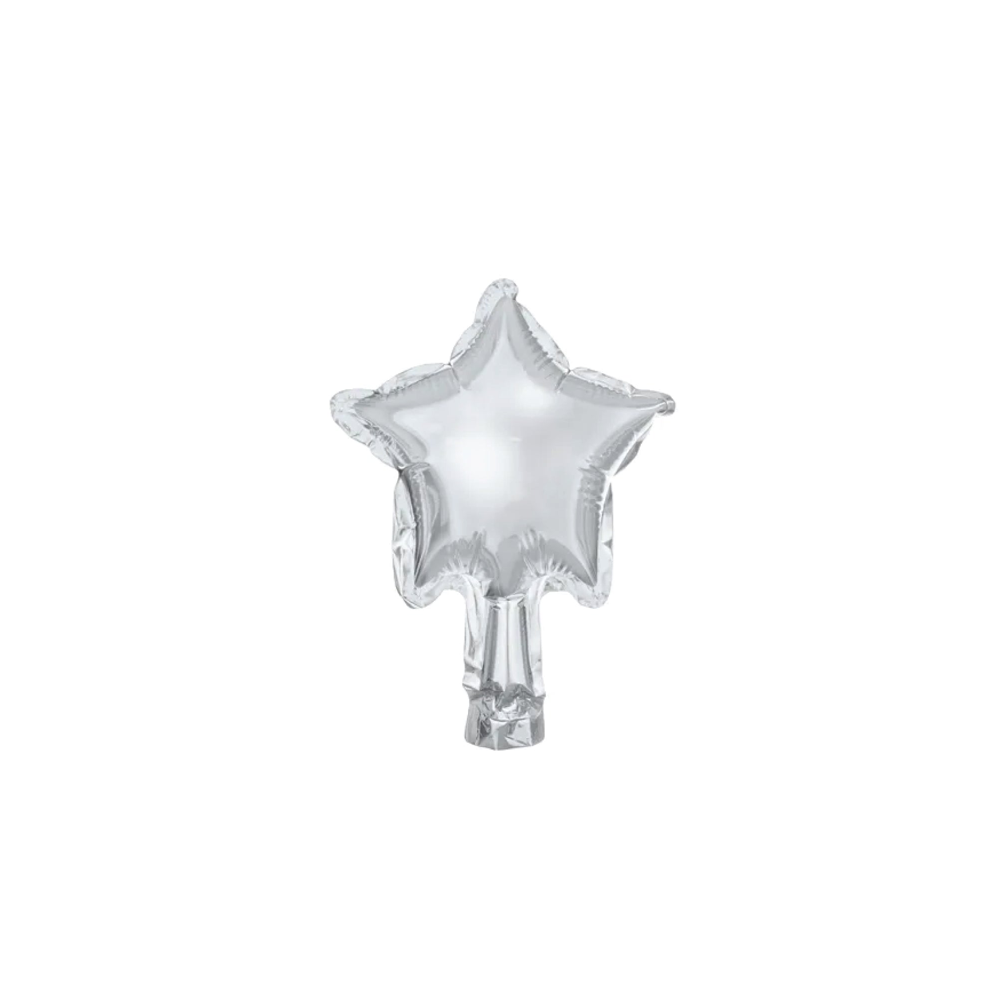 Silver Star 4in Balloons 25ct