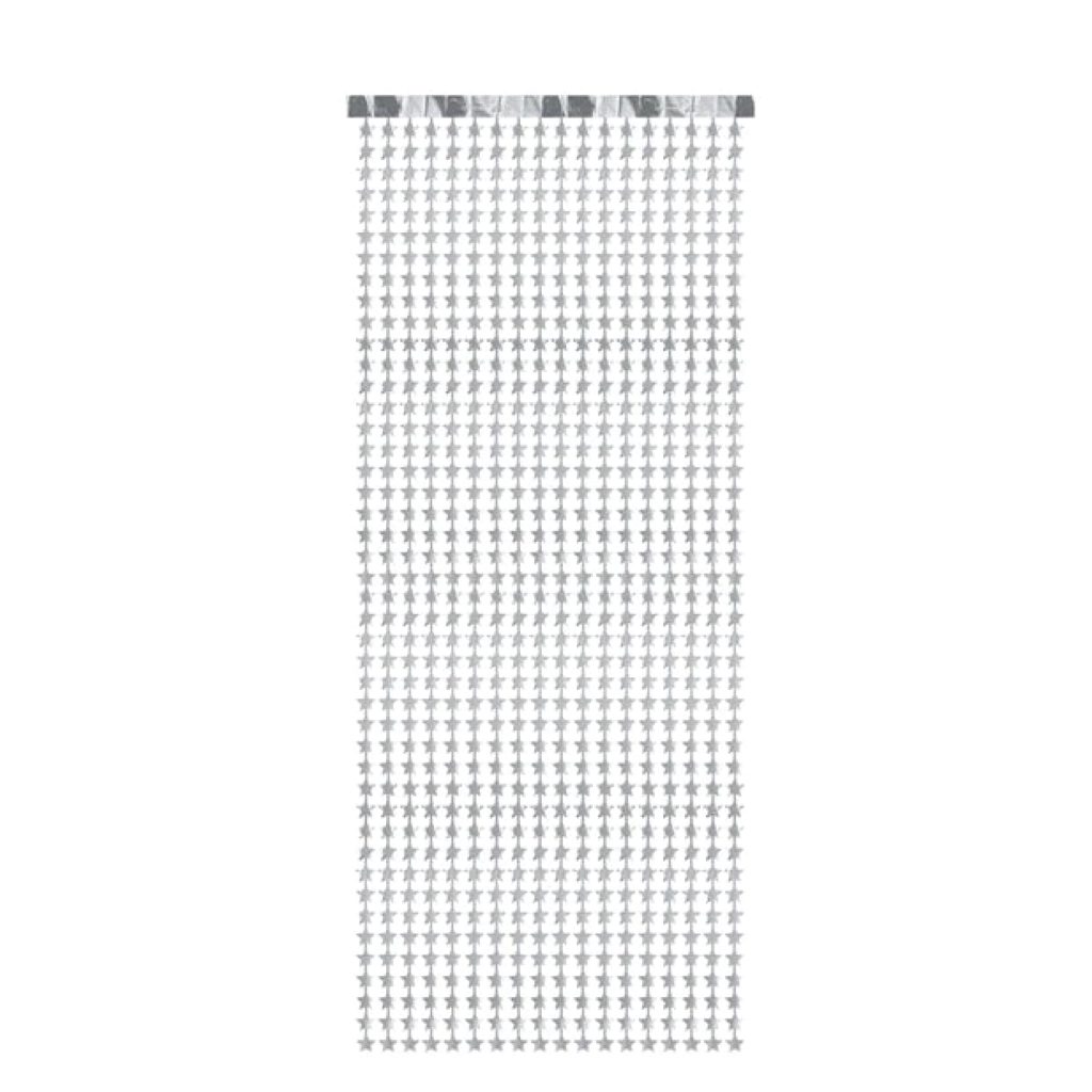 Silver Star Doorway Curtain, 3ft X 8ft