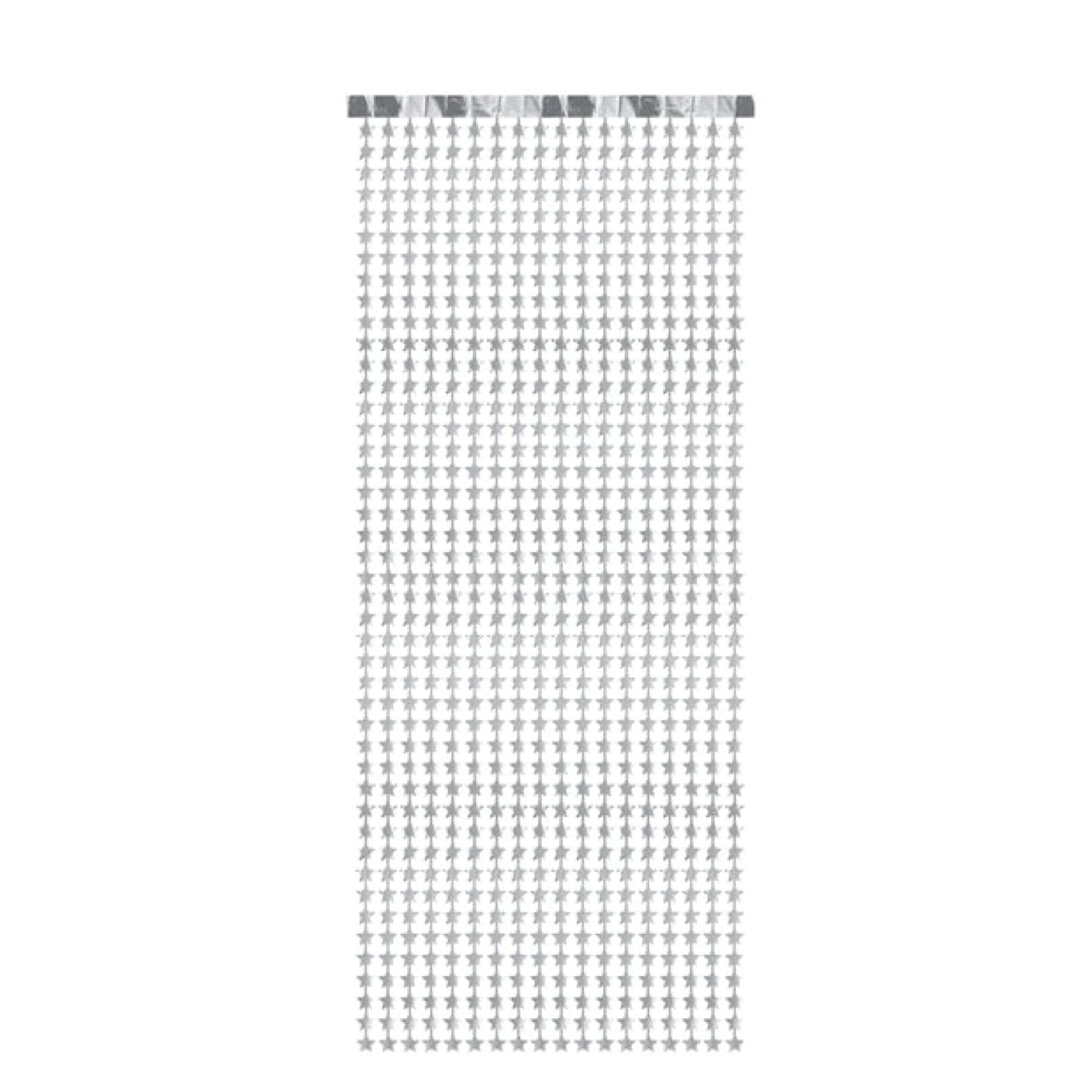 Silver Star Doorway Curtain, 3ft X 8ft