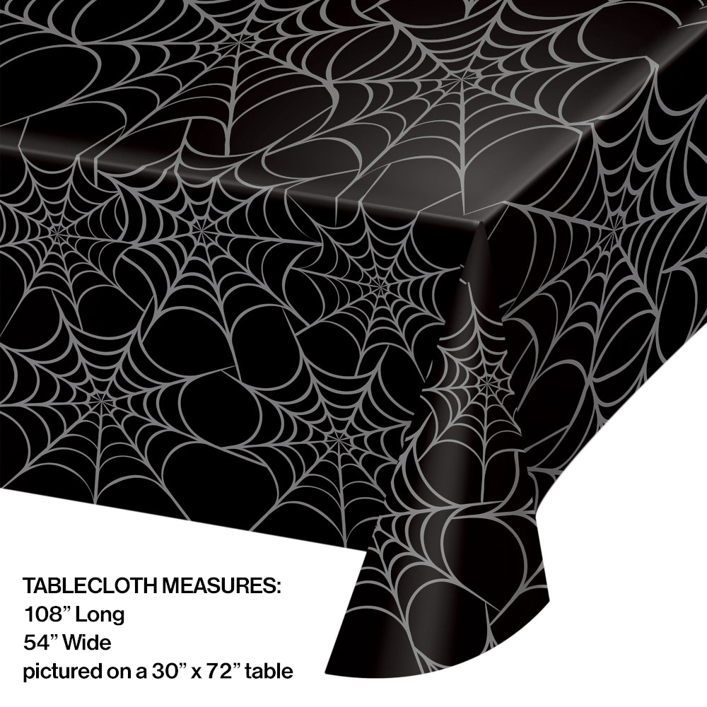 Spiderweb Plastic Table Cover