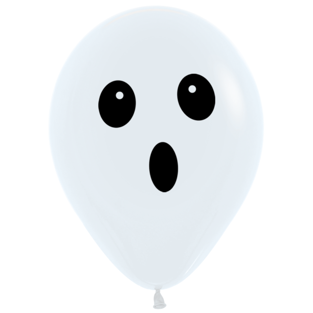 Spooky Halloween Ghost Latex Balloons 6ct