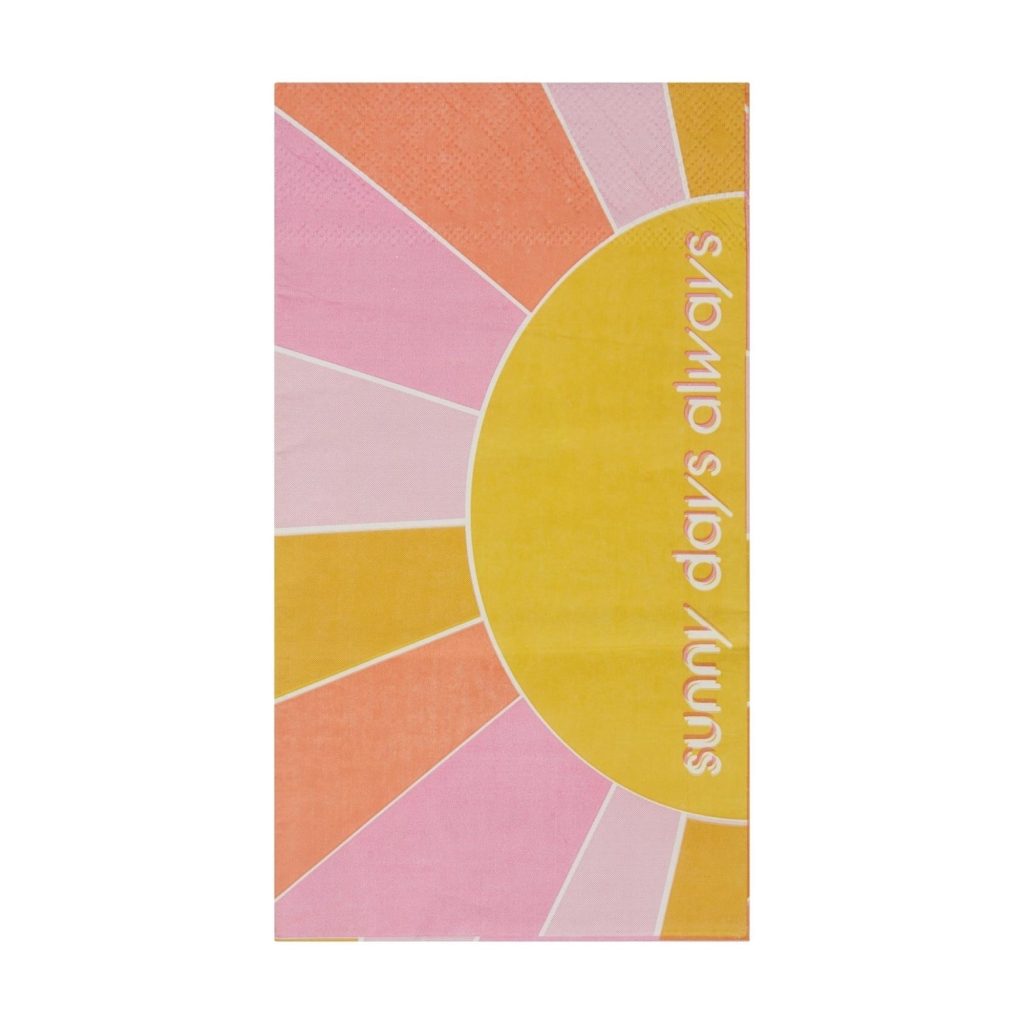 Pink Sunny Days Always Guest Towels 16ct