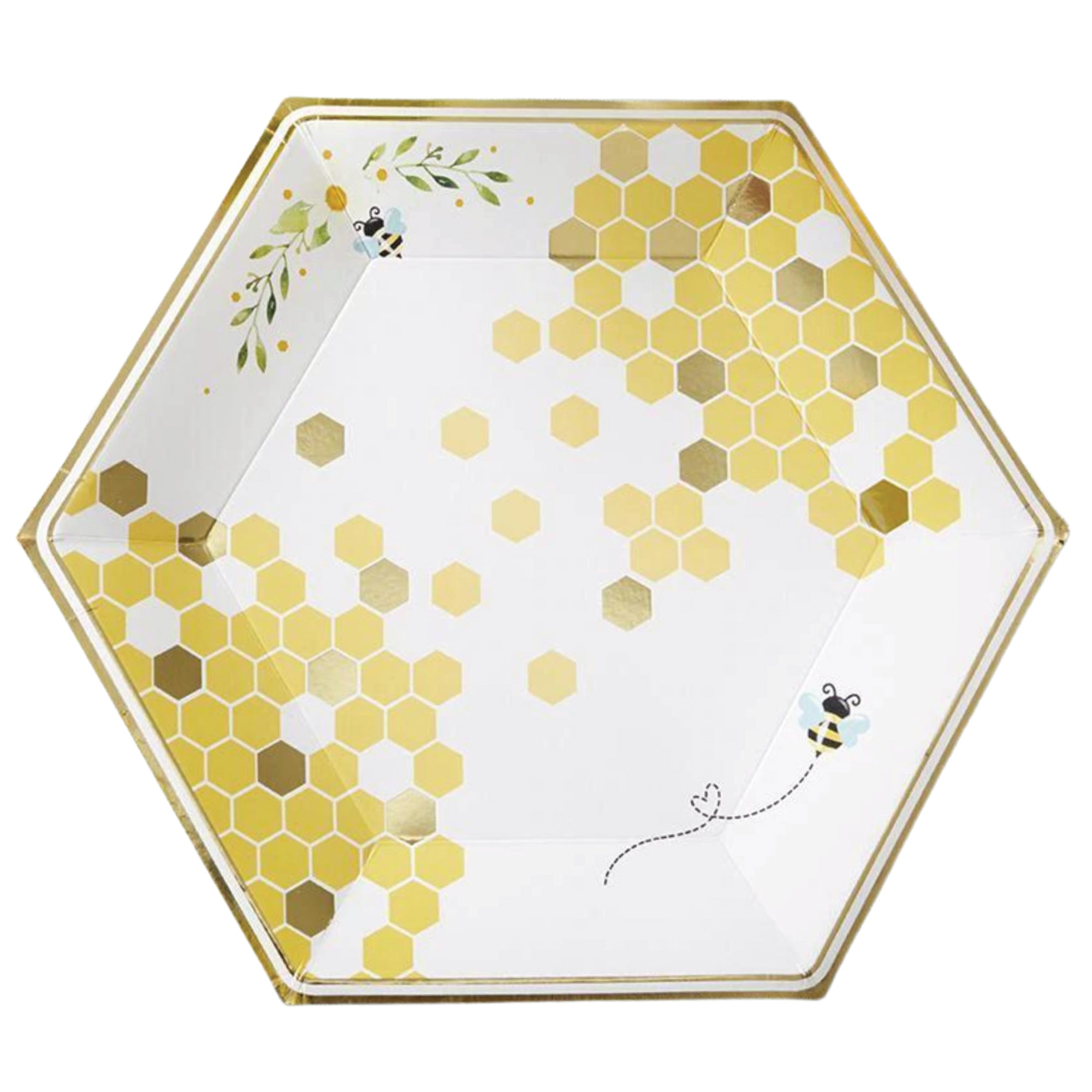 Sweet As Can Bee Lunch Plates 16ct