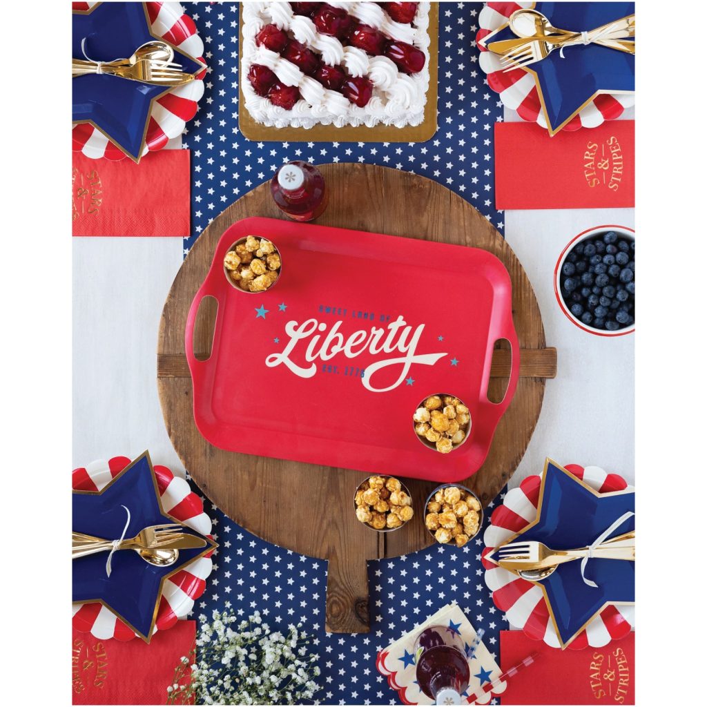 Sweet Land Of Liberty Bamboo Serving Tray