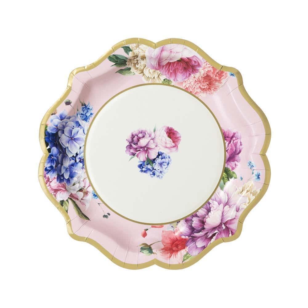 Floral Tea Party Plates Assortment 12ct