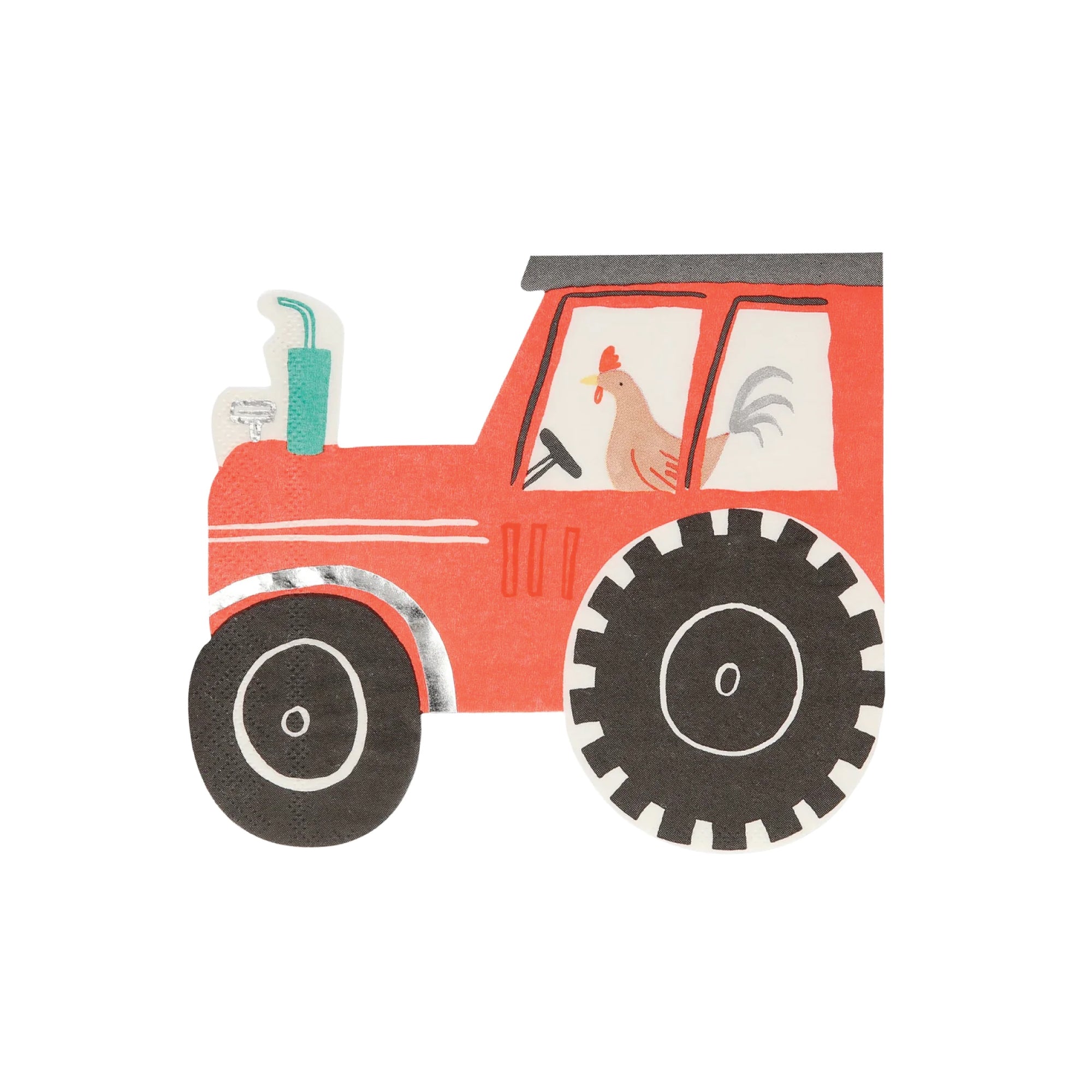 On The Farm Tractor Lunch Napkins 16ct