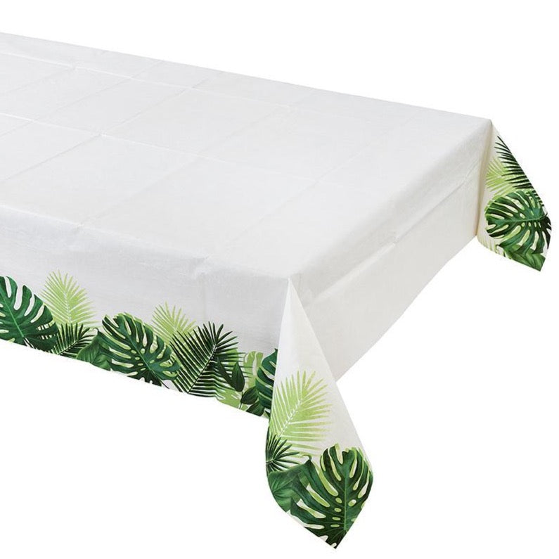 Tropical Palm Leaf Table Cover