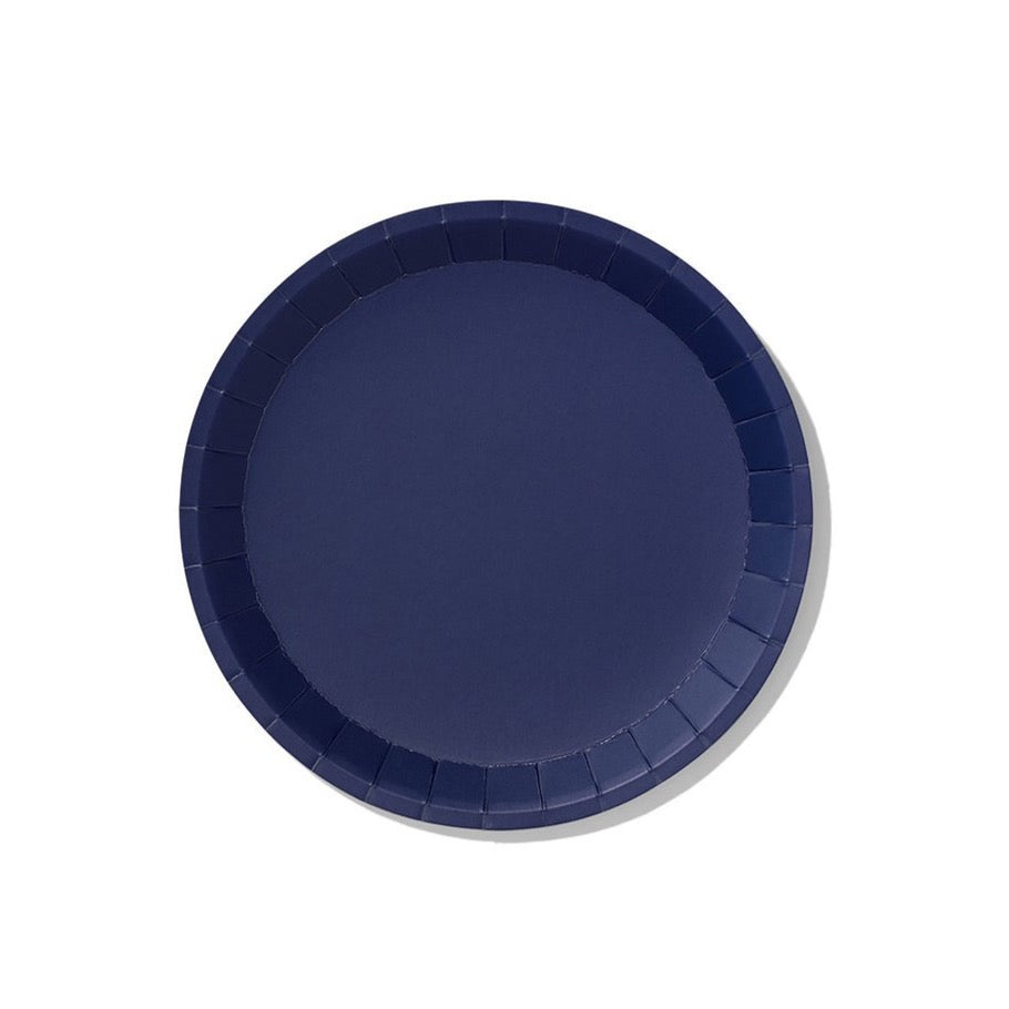 True Navy Blue Paper Dessert Plates 10ct