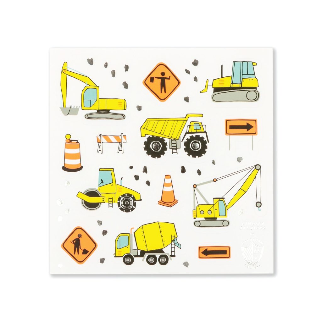 Under Construction Sticker Sheets 4ct