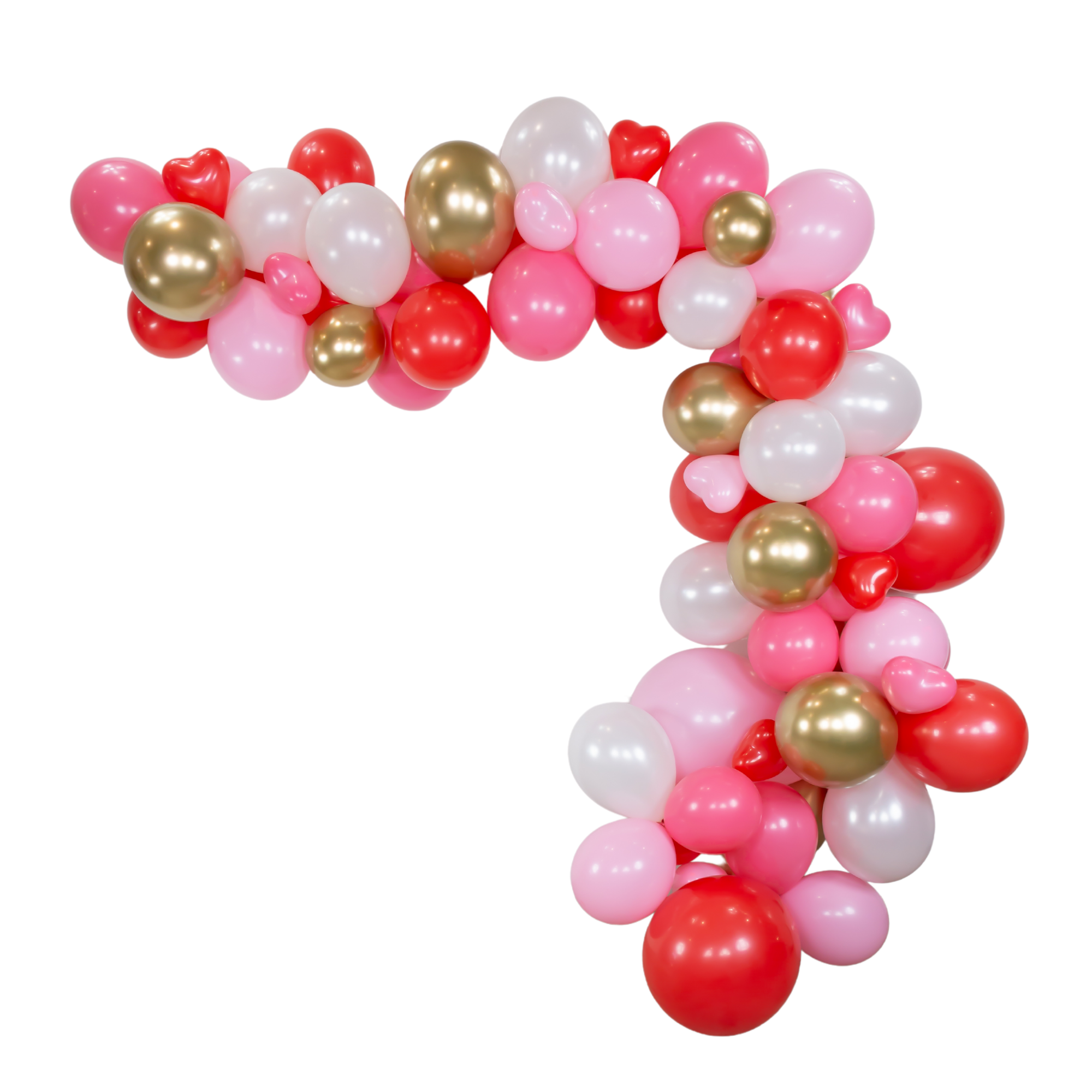 Pink, Red, & White Valentine’s Day Balloon Garland Kit 9ft