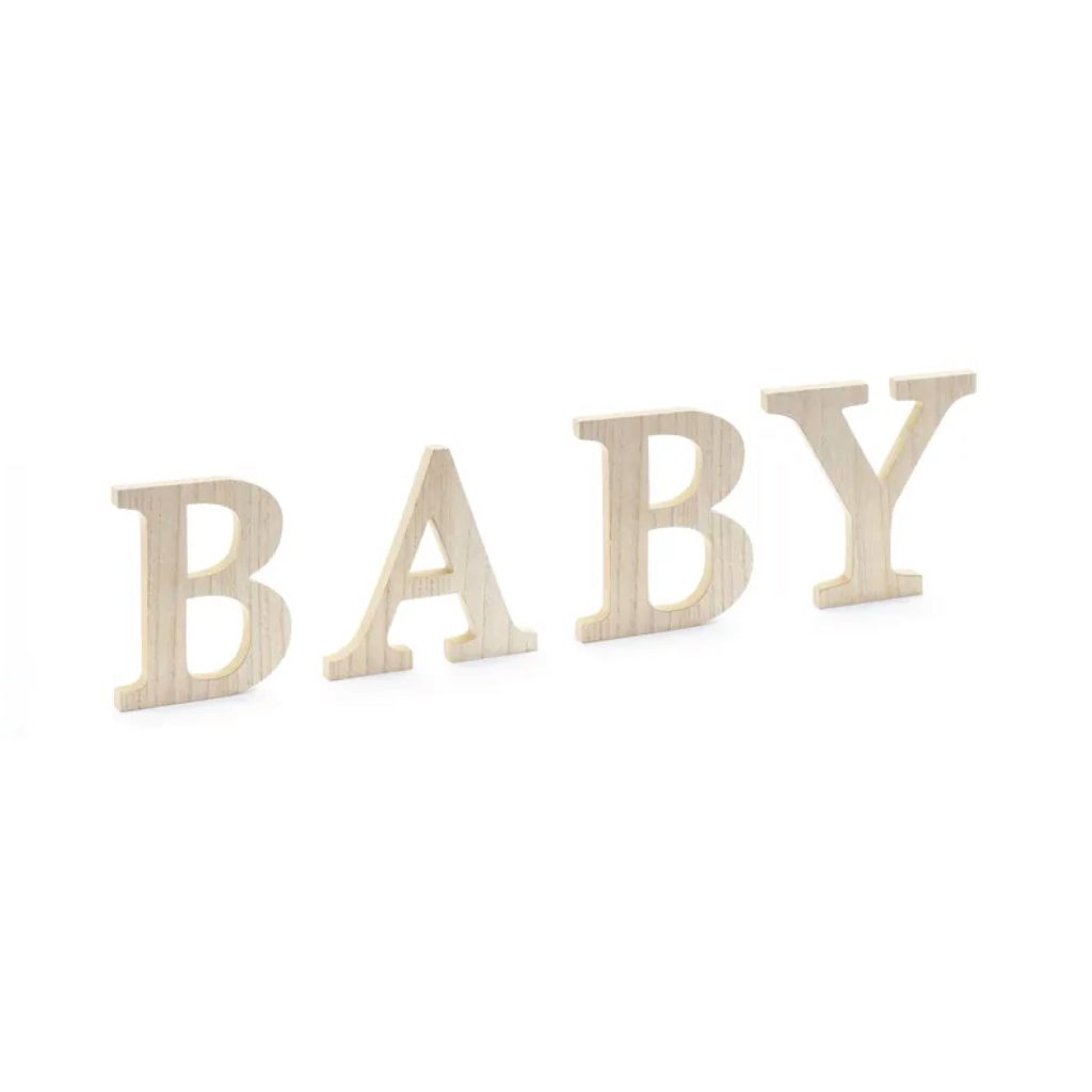 Wooden Baby Letter Sign