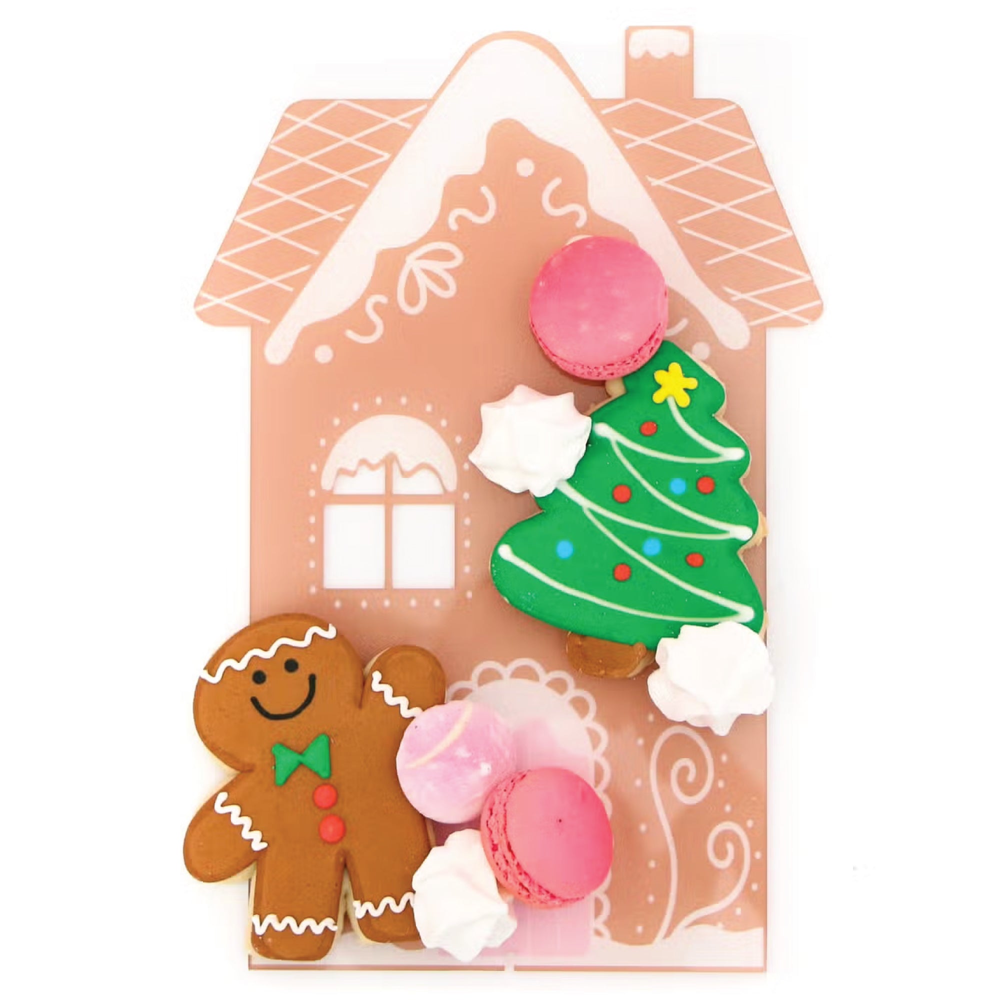 Acrylic Gingerbread House Serving Tray