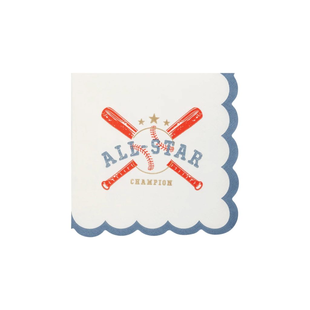 All-Star Baseball Dessert Napkins 18ct